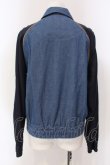 画像4: ヴィヴィアンウエストウッド 中古 / ROSE刺繍　サテンブルゾン 02 インディゴｘネイビー  O-25-03-23-009-jc-YM-ZH (4)