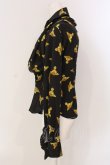 画像2: ヴィヴィアンウエストウッド 中古 / PRINTED CREPE DE CHINE DRUNKEN シャツ 40 ブラック  O-25-03-23-012-bl-YM-ZH (2)