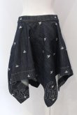 画像4: ヴィヴィアンウエストウッド 中古 / オーブドットデニムランダムスカート 2 インディゴ  O-25-03-23-015-sk-IG-OS (4)