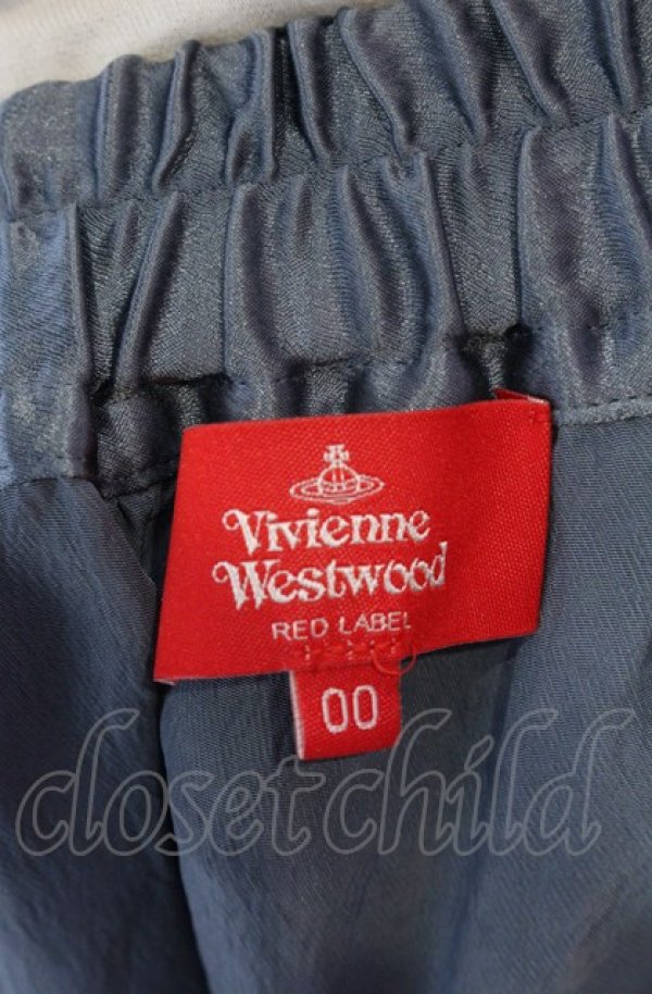 画像3: ヴィヴィアンウエストウッド 中古 / アセテートサテンアシンメトリーイージーコクーンスカート 00 ブルー  O-25-04-06-025-sk-YM-ZH (3)