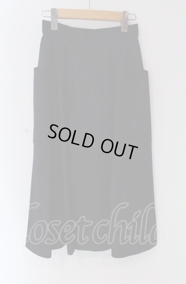 画像2: ヴィヴィアンウエストウッド 中古 / ウールギャバライディングスカート 01 ネイビー  O-25-04-06-026-sk-YM-OS (2)