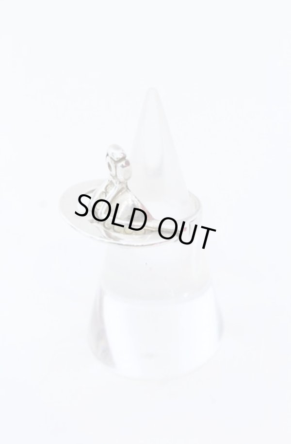 画像2: ヴィヴィアンウエストウッド 中古 / 旧solid ring リング S(9号) シルバー  O-25-04-06-030-rg-YM-OS (2)