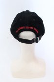 画像3: ヴィヴィアンウエストウッド 中古 / “Conduit Street London” ベロアキャップ  ブラック×ホワイト  O-25-04-06-037-ha-IG-OS (3)