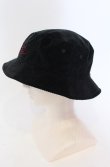画像2: ヴィヴィアンウエストウッド 中古 / 【限定】コーデュロイ バケットハット  ブラック  O-25-04-06-038-ha-IG-OS (2)