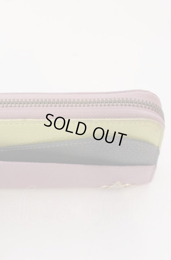 画像3: ヴィヴィアンウエストウッド 中古 / ダブルフラップラウンドファスナー長財布  ラベンダー  O-25-04-06-043-wa-IG-ZH (3)