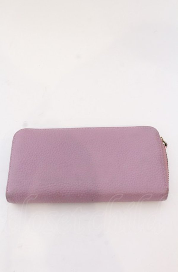 画像4: ヴィヴィアンウエストウッド 中古 / ダブルフラップラウンドファスナー長財布  ラベンダー  O-25-04-06-043-wa-IG-OS (4)