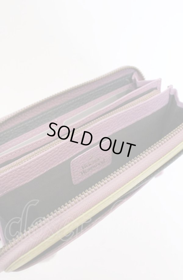 画像6: ヴィヴィアンウエストウッド 中古 / ダブルフラップラウンドファスナー長財布  ラベンダー  O-25-04-06-043-wa-IG-ZH (6)