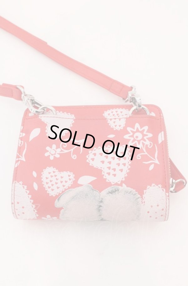画像3: ヴィヴィアンウエストウッド 中古 / PAINTING BUNNY ショルダーウォレット  レッド  O-25-04-06-044-gd-YM-OS (3)