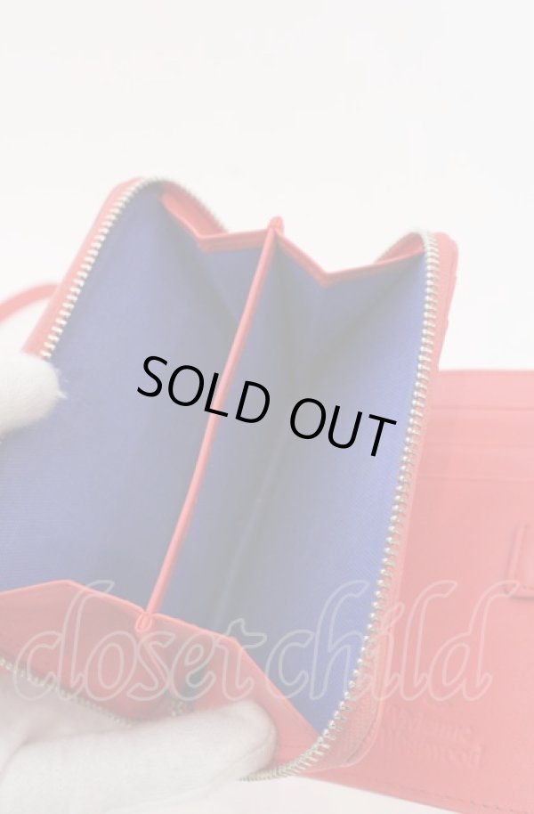 画像5: ヴィヴィアンウエストウッド 中古 / PAINTING BUNNY ショルダーウォレット  レッド  O-25-04-06-044-gd-YM-OS (5)