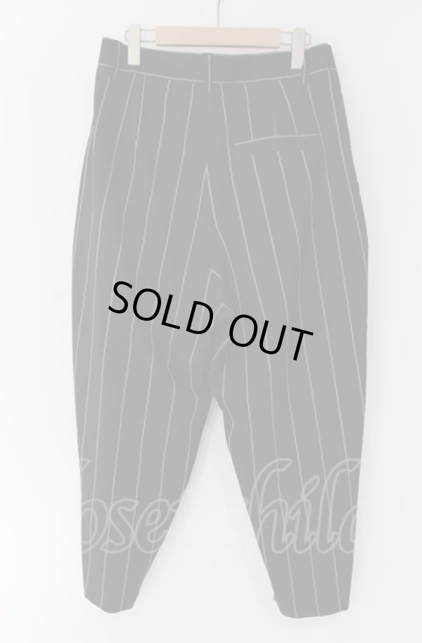 画像2: ヴィヴィアンウエストウッド MAN 中古 / PINHEAD STRIPE ガーデナートラウザーズパンツ 46 ブラック  O-25-04-06-022-pa-YM-OS (2)