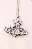 画像3: ヴィヴィアンウエストウッド 中古 / SNOW FLAKE ネックレス  シルバーｘホワイト  O-25-04-13-021-ac-YM-OS (3)