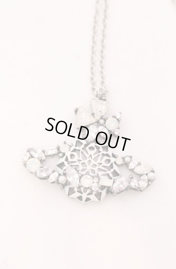画像3: ヴィヴィアンウエストウッド 中古 / SNOW FLAKE ネックレス  シルバーｘホワイト  O-25-04-13-021-ac-YM-OS (3)