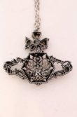 画像4: ヴィヴィアンウエストウッド 中古 / SNOW FLAKE ネックレス  シルバーｘホワイト  O-25-04-13-021-ac-YM-OS (4)