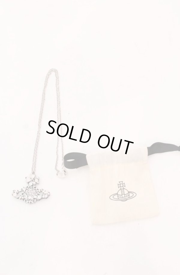 画像5: ヴィヴィアンウエストウッド 中古 / SNOW FLAKE ネックレス  シルバーｘホワイト  O-25-04-13-021-ac-YM-OS (5)