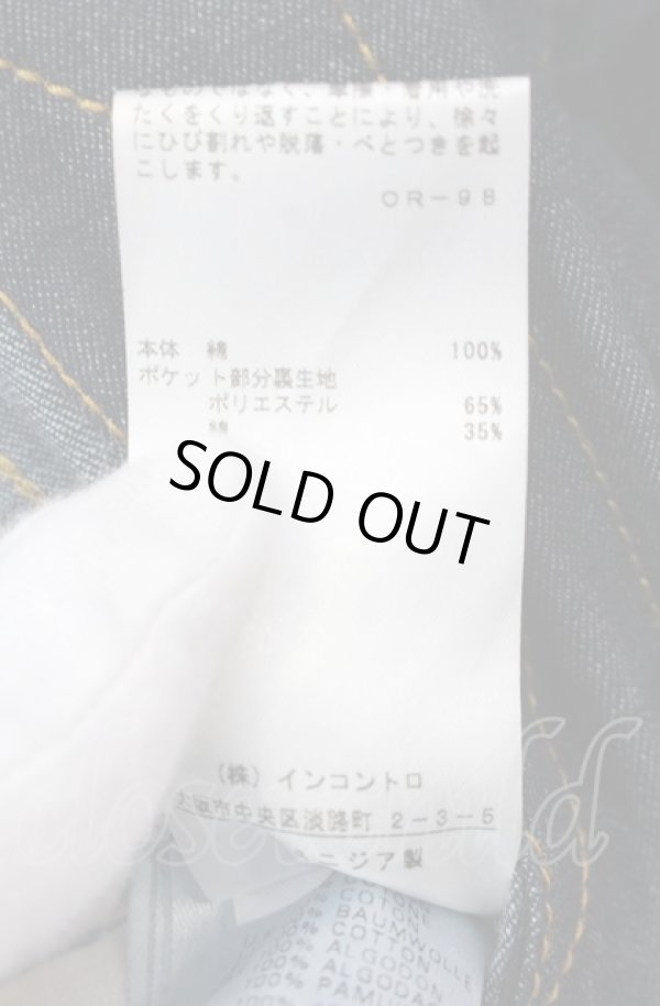画像4: ヴィヴィアンウエストウッド Anglomania and Lee 中古 / LOVEROCK シャツ ワンピース S インディゴ  O-25-04-13-004-op-YM-OS (4)