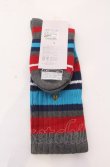 画像2: ヴィヴィアンウエストウッド 中古 / ボーダーリブソックス 22.5-24.5 ブルー系マルチ  O-25-04-13-054-gd-YM-OS (2)
