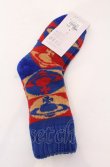 画像2: ヴィヴィアンウエストウッド 中古 / パイルニットソックス 22.5-24.5 ブルー  O-25-04-13-058-gd-YM-OS (2)