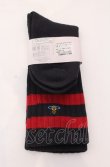 画像2: ヴィヴィアンウエストウッド 中古 / ボーダーリブソックス 22.5-24.5 ブラック  O-25-04-13-060-gd-YM-OS (2)