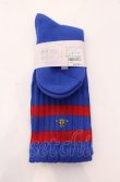 画像2: ヴィヴィアンウエストウッド 中古 / バイカラーニットソックス 22.5-24.5 ブルー  O-25-04-13-062-gd-YM-OS (2)
