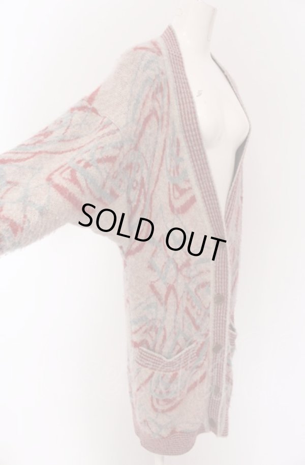 画像2: ヴィヴィアンウエストウッド 中古 / DIAGONAL ORB ロングカーディガン 00 ベージュ  O-25-04-13-006-to-YM-OS (2)