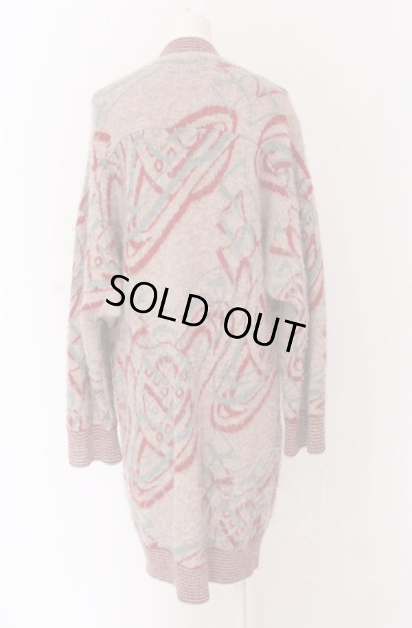 画像3: ヴィヴィアンウエストウッド 中古 / DIAGONAL ORB ロングカーディガン 00 ベージュ  O-25-04-13-006-to-YM-OS (3)