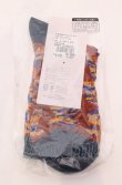 画像2: ヴィヴィアンウエストウッド 中古 / ナイロンメッシュソックス 23-24 オレンジｘネイビー  O-25-04-13-075-gd-YM-OS (2)