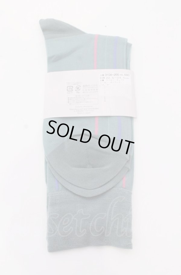 画像2: ヴィヴィアンウエストウッド 中古 / ストライプソックス 22.5-24.5 ミント  O-25-04-13-081-gd-YM-OS (2)