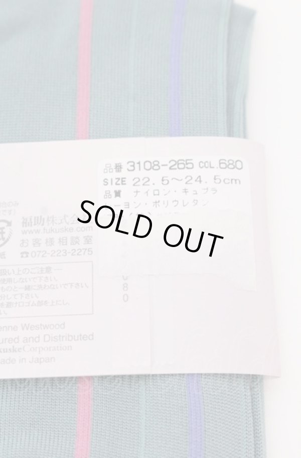 画像3: ヴィヴィアンウエストウッド 中古 / ストライプソックス 22.5-24.5 ミント  O-25-04-13-081-gd-YM-OS (3)