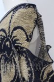 画像3: ヴィヴィアンウエストウッド 中古 / DANCING FLOWERS KNITカーディガン 00 ネイビーｘブラウン  O-25-04-13-010-to-YM-ZI (3)