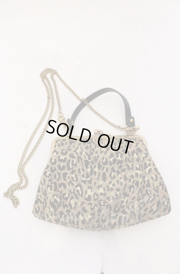画像2: ヴィヴィアンウエストウッド 中古 / GRANNY FRAME PURSE ガマ口ポーチ  レオパード(ゴールド)  O-25-04-13-018-ba-YM-OS (2)