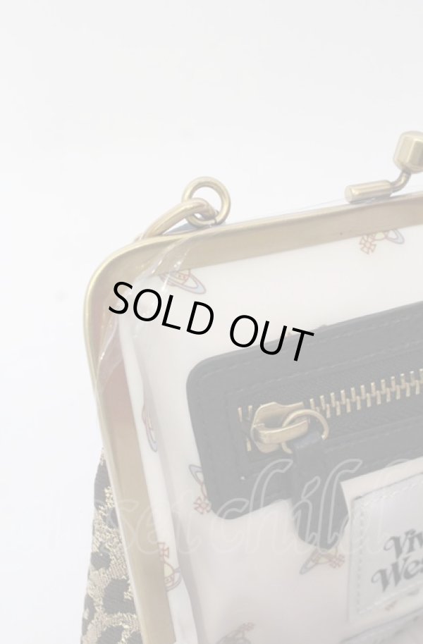 画像3: ヴィヴィアンウエストウッド 中古 / GRANNY FRAME PURSE ガマ口ポーチ  レオパード(ゴールド)  O-25-04-13-018-ba-YM-OS (3)