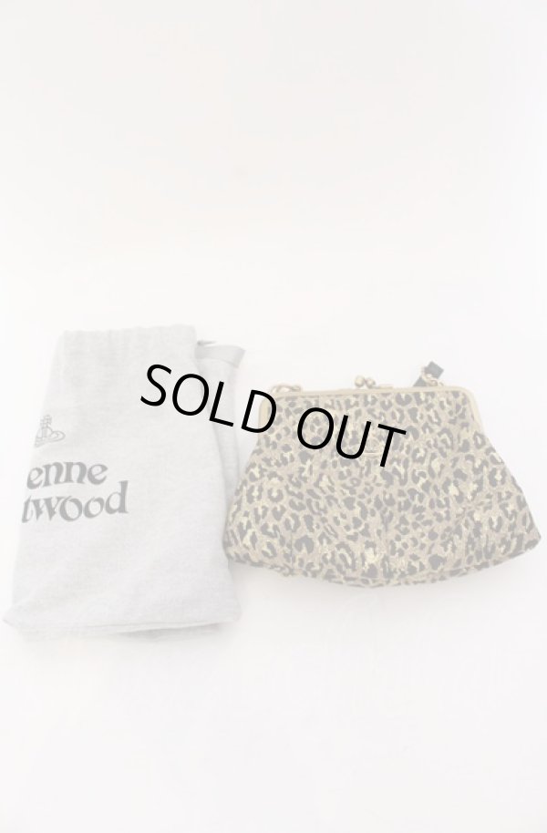 画像6: ヴィヴィアンウエストウッド 中古 / GRANNY FRAME PURSE ガマ口ポーチ  レオパード(ゴールド)  O-25-04-13-018-ba-YM-OS (6)