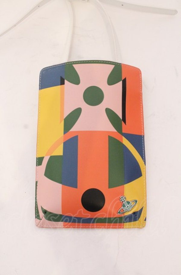 画像2: ヴィヴィアンウエストウッド 中古 / SUNSHINE PRINT ショルダーポーチ  マルチ  O-25-04-13-019-ba-YM-ZH (2)