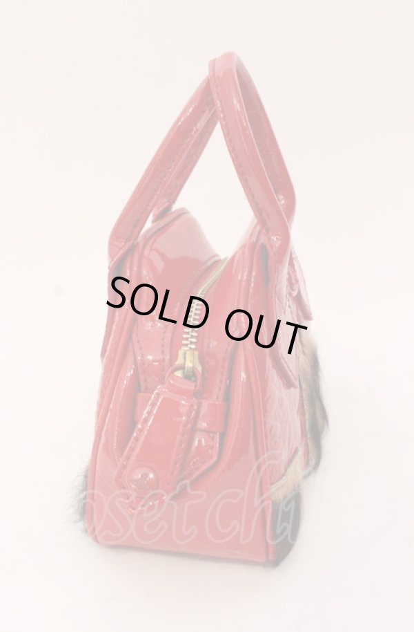 画像2: ヴィヴィアンウエストウッド 中古 / MINI YASMINE CHAIN バッグ  レッドxレオパード  O-25-04-13-020-ba-YM-ZH (2)