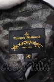 画像6: ANGLOMANIA 中古 / スタンドカラータックデコルテレオパードブラウス 38 グレー系（光沢）  O-25-04-27-021-bl-YM-OS (6)