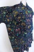 画像2: ANGLOMANIA 中古 / インディゴフラワーシャツワンピース 38 マルチ  O-25-04-27-022-op-YM-OS (2)