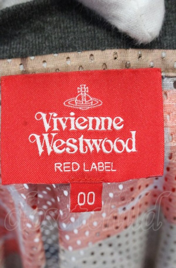 画像5: ヴィヴィアンウエストウッド 中古 / MESH TAPE PRINT カットアウトドレス 00 ブラウン系マルチ  O-25-05-11-019-op-YM-ZH (5)