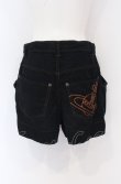 画像6: ヴィヴィアンウエストウッド 中古 / オーブステッチコーデュロイパンツ 1 ブラック  O-25-05-11-027-pa-IG-OS (6)