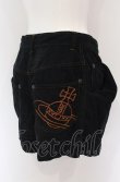 画像7: ヴィヴィアンウエストウッド 中古 / オーブステッチコーデュロイパンツ 1 ブラック  O-25-05-11-027-pa-IG-OS (7)