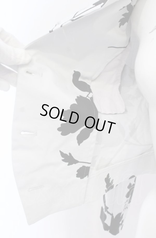 画像4: ヴィヴィアンウエストウッド 中古 / シルエットフラワージャケット 1 ライトグレー×ブラック  O-25-05-11-003-jc-IG-ZH (4)