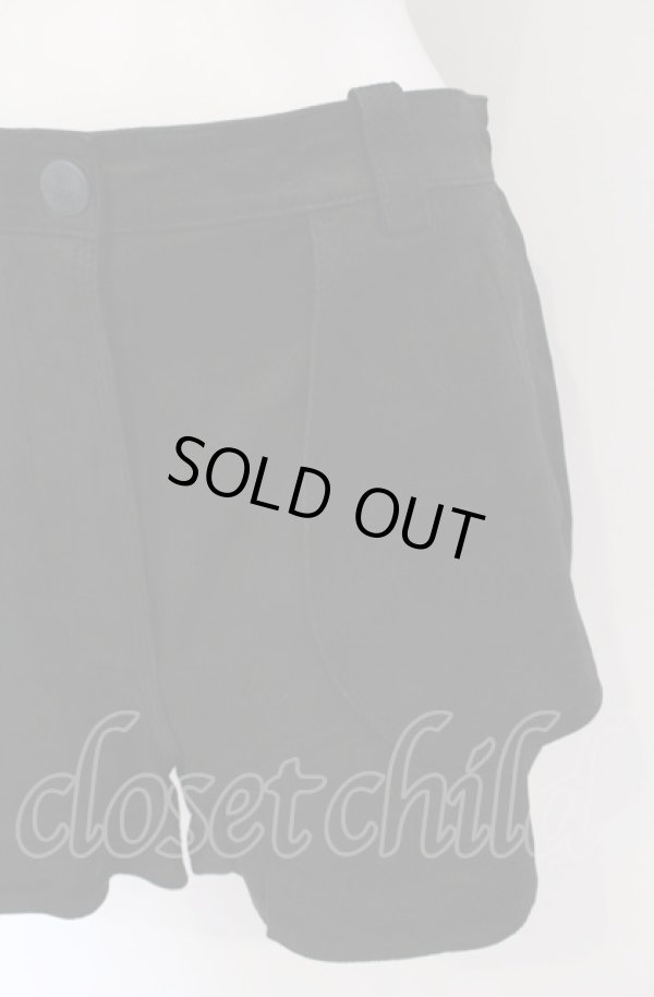 画像2: ヴィヴィアンウエストウッド 中古 / ゴートレザーショートパンツ 2 ブラック  O-25-05-11-028-pa-YM-ZH (2)