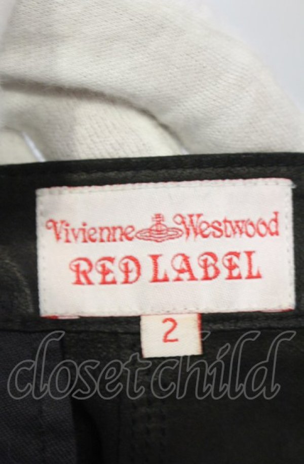 画像8: ヴィヴィアンウエストウッド 中古 / ゴートレザーショートパンツ 2 ブラック  O-25-05-11-028-pa-YM-ZH (8)