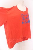 画像2: ヴィヴィアンウエストウッド 中古 / キャットプリントBIG Tシャツ 00 オレンジ  O-25-05-11-001-to-YM-OS (2)