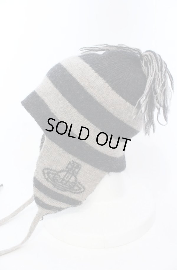 画像2: ヴィヴィアンウエストウッド 中古 / ORBフラップ付キワッチ  グレー  O-25-05-11-035-ha-YM-ZH (2)