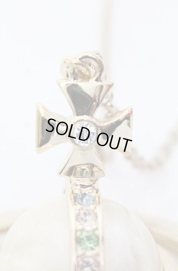 画像4: ヴィヴィアンウエストウッド 中古 / giant orb neckless(パールVer)  ゴールド  O-25-05-11-039-nl-IG-OS (4)