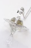 画像2: ヴィヴィアンウエストウッド 中古 / Crystal Dropスモールペンダント  シルバー  O-25-05-11-040-nl-IG-OS (2)