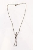 画像2: ヴィヴィアンウエストウッド 中古 / スケルトンネックレス  ガンメタ  O-25-05-11-041-nl-YM-OS (2)