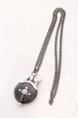 画像2: ヴィヴィアンウエストウッド 中古 / メタルORB チェーン付オイルライター  ブラック×シルバー  O-25-05-11-043-gd-IG-OS (2)