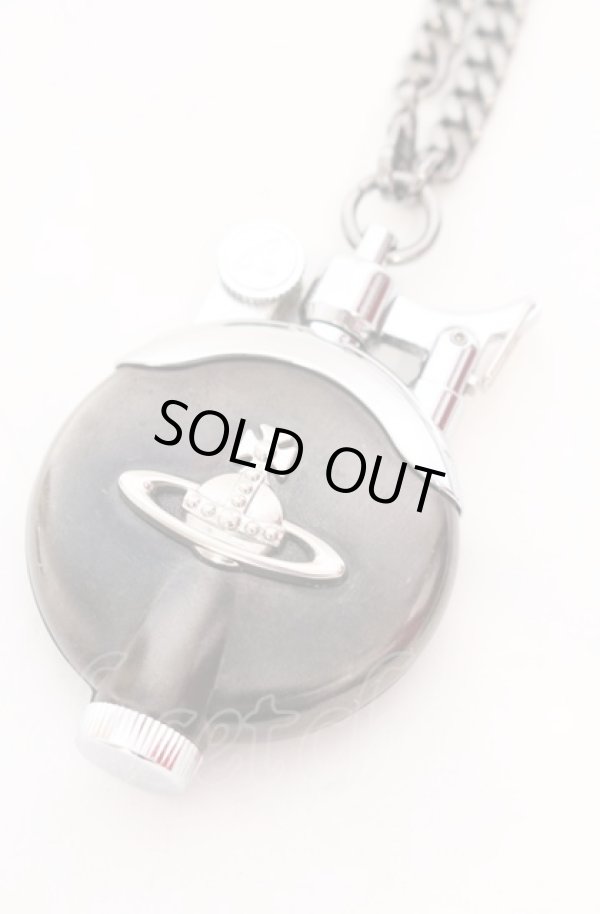 画像3: ヴィヴィアンウエストウッド 中古 / メタルORB チェーン付オイルライター  ブラック×シルバー  O-25-05-11-043-gd-IG-OS (3)