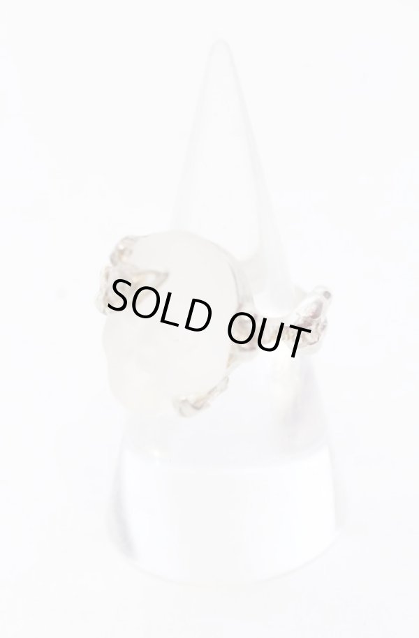 画像2: ヴィヴィアンウエストウッド 中古 / rock skull リング 16号 ホワイトシルバー  O-25-05-11-051-rg-YM-OS (2)